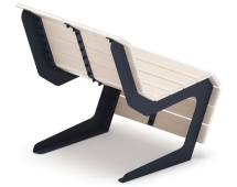 Скамья Волна спокойствия-4 (светлый дуб) Скамья Волна спокойствия-4 (светлый дуб)