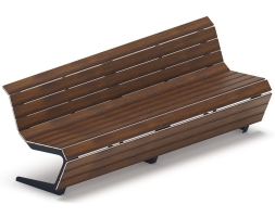 Скамья Волна спокойствия-5 (темный дуб), фото 1