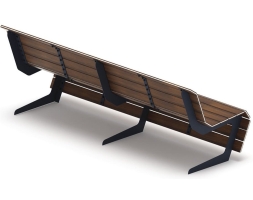 Скамья Волна спокойствия-5 (темный дуб), фото 2