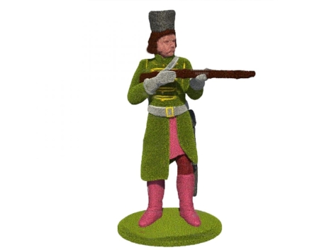 Топиари Гусар, прицеливается - газон Eco, фото 1