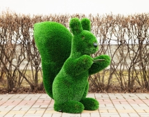 Топиари Белочка с кольцом под кашпо газон Premium