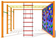 Уличный спортивный комплекс Актив спорт 9 для детской площадки Уличный спортивный комплекс Актив спорт 9 для детской площадки