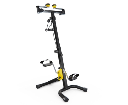 Велотренажер двойной для рук и ног DFC B815Y, желтый, фото 3