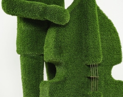 Топиари городской музыкант с контрабасом - газон Eco, фото 4