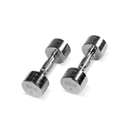BRONZE GYM BG-PA-DB-C06 Гантель хромированная 6 кг, фото 1