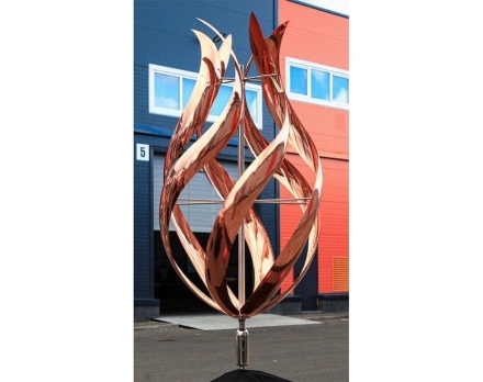 Медная скульптура Бутон Увеличенный размер, фото 1