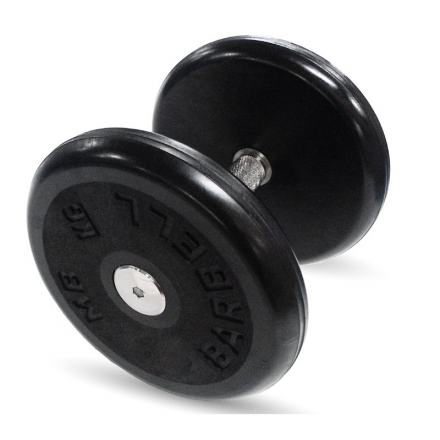Гантель Barbell 12 кг классик с вращающейся ручкой хром, фото 1