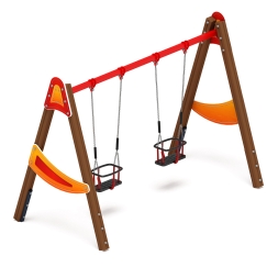 Качели двойные Д2 - ИО 12.Д.04.04.01-П - (Счастливое детство), фото 1