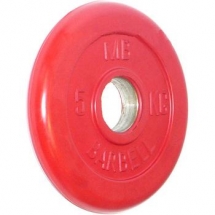 Диск обрезиненный цветной BARBELL 5 кг., d51мм