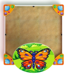 Песочница средняя с навесом Бабочка (Ракушки) - ИО 5.01.09-02, фото 5