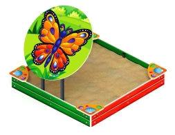 Песочница средняя с навесом Бабочка (Ракушки) - ИО 5.01.09-02, фото 1