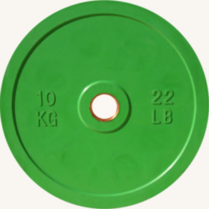 Диск JOHNS d51мм, цветной обрезиненный, 10кг, фото 1