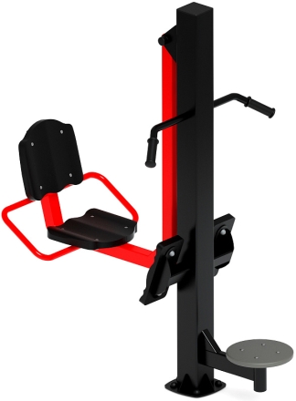 Жим ногами+Твистер (красный) - Уличный тренажер - СТ 022-11, фото 1