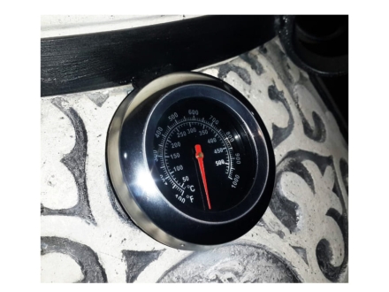 Тандыр керамический Венецианский купец Black (в комплекте дровница-подставка под крышку), фото 6