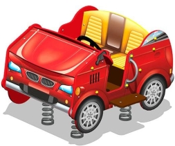 Качалка на пружине Кабриолет У1 КЧ086 для детской площадки, фото 1 Качалка на пружине Кабриолет У1 КЧ086 для детской площадки, фото 1