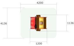 Качалка на пружине Кабриолет У1 КЧ086 для детской площадки, фото 3 Качалка на пружине Кабриолет У1 КЧ086 для детской площадки, фото 3