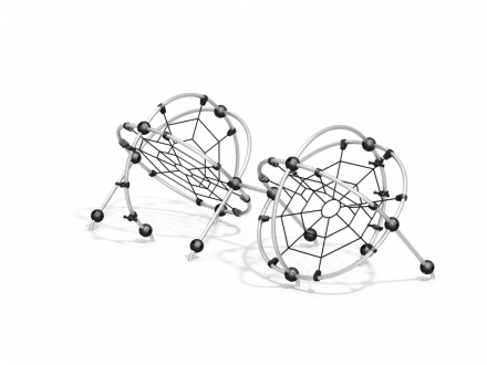 УК 7.605.11 Два шара с сетками цинк, фото 1