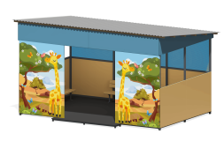 Теневой навес Тропики ПС-45.2 5,15х3,6 для детской площадки Теневой навес Тропики ПС-45.2 5,15х3,6 для детской площадки