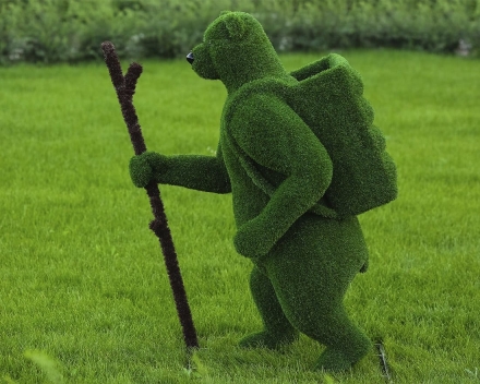 Топиари Медведь с кашпо, турист - газон Eco, фото 4