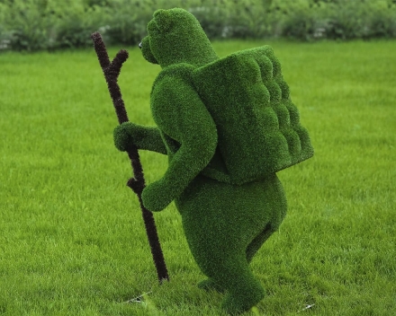 Топиари Медведь с кашпо, турист - газон Eco, фото 2