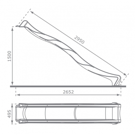 Детская горка тип S-LINE, HDPE, фото 3