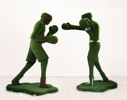 Топиари композиция Боксеры - газон Есо, фото 1