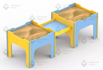 Песочница двойная для детей с ОВ, фото 1