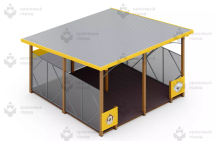 Теневой навес «Джунгли» жёлтый