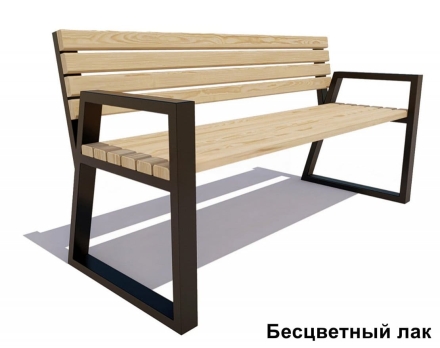 Скамейка уличная Кёльн, Лиственница 2 м, фото 2