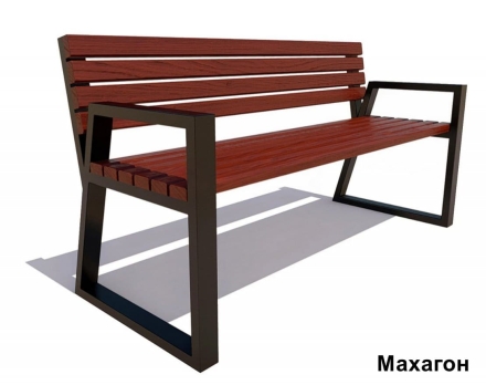 Скамейка уличная Кёльн, Лиственница 2 м, фото 3