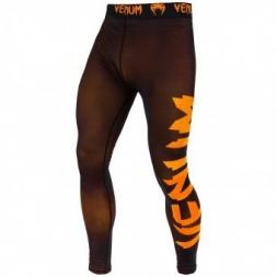 Компрессионные штаны Venum Giant Black/Orange, фото 1