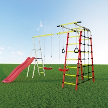 Дачный комплекс &quot;Богатырь Плюс 2&quot; + ПЛАСТИКОВЫЕ качели Romana R 103.12.05 NEW