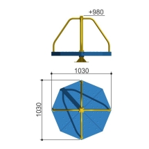 Карусель с вращающейся платформой Романа 108.27.00