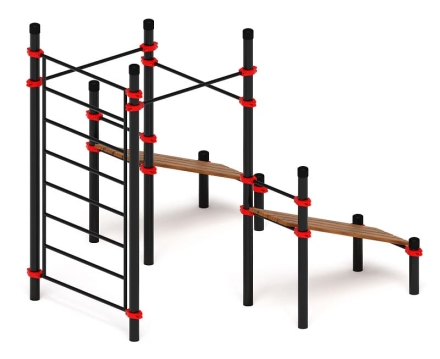 Воркаут 89 красный ВТ 11.16-01, фото 4