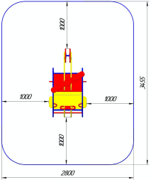 Качалка на пружине Вертолет КБ-05 для игровой площадки, фото 2 Качалка на пружине Вертолет КБ-05 для игровой площадки, фото 2