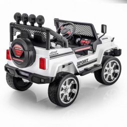 Двухместный полноприводный электромобиль White Jeep 12V 2.4G - S2388-W, фото 7 Двухместный полноприводный электромобиль White Jeep 12V 2.4G - S2388-W, фото 7