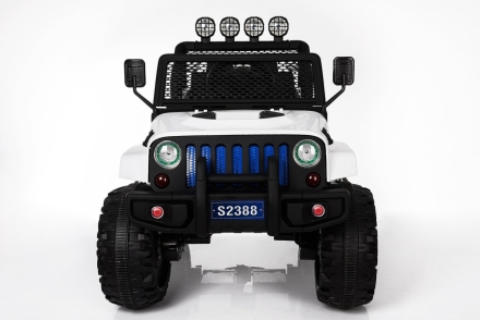 Двухместный полноприводный электромобиль White Jeep 12V 2.4G - S2388-W, фото 2
