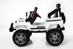 Двухместный полноприводный электромобиль White Jeep 12V 2.4G - S2388-W, фото 4 Двухместный полноприводный электромобиль White Jeep 12V 2.4G - S2388-W, фото 4