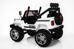 Двухместный полноприводный электромобиль White Jeep 12V 2.4G - S2388-W, фото 5 Двухместный полноприводный электромобиль White Jeep 12V 2.4G - S2388-W, фото 5