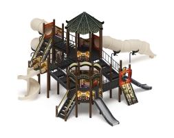 Детская игровая площадка Карнавал Шанхай ДИК 2.22.05-02 H=1200 H=2000, винтовой скат, фото 3