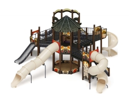 Детская игровая площадка Карнавал Шанхай ДИК 2.22.05-02 H=1200 H=2000, винтовой скат, фото 2