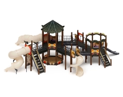 Детская игровая площадка Карнавал Шанхай ДИК 2.22.05-02 H=1200 H=2000, винтовой скат, фото 1