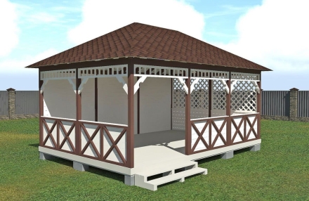 Прямоугольная беседка КАЛИФОРНИЯ, фото 2