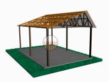 Навес из поликарбоната