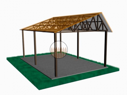 Навес из поликарбоната, фото 4