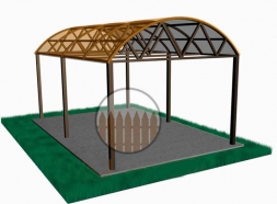 Навес из поликарбоната, фото 6
