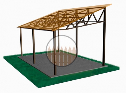 Навес из поликарбоната, фото 9