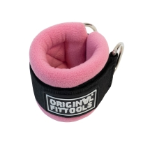 Ремень для тренировки мышц рук регулируемый розовый (D-кольцо)