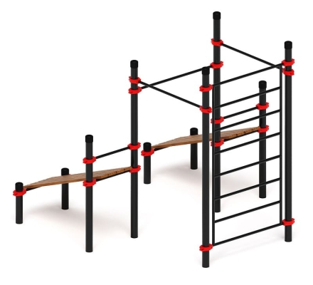 Воркаут 108 красный ВТ 12.16-01, фото 3