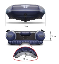 Лодка ПВХ Флагман DK 550 Jet НДНД надувная под мотор Лодка ПВХ Флагман DK 550 Jet НДНД надувная под мотор